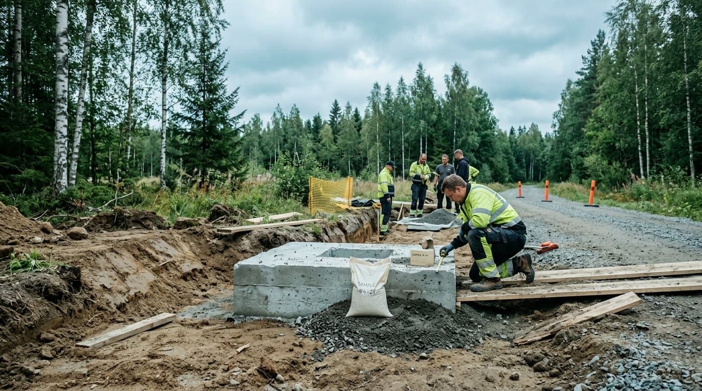 Nordic distribution landscape with buried foundation context, ready for a controlled first placement conversation